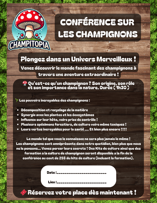 Conférences - Découverte (1h30) - Champitopia